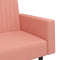 vidaXL - Slaapbank - 2-zits - fluweel - roze