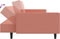 vidaXL - Slaapbank - 2-zits - fluweel - roze