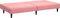 vidaXL - Slaapbank - 2-zits - fluweel - roze