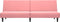 vidaXL - Slaapbank - 2-zits - fluweel - roze