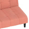 vidaXL - Slaapbank - 2-zits - fluweel - roze