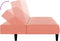 vidaXL - Slaapbank - 2-zits - fluweel - roze