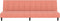 vidaXL - Slaapbank - 2-zits - fluweel - roze