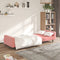 vidaXL - Slaapbank - 2-zits - fluweel - roze