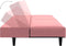 vidaXL - Slaapbank - 2-zits - fluweel - roze