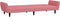 vidaXL - Slaapbank - 2-zits - fluweel - roze