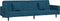 vidaXL - Slaapbank - 2-zits - met - 2 - kussens - fluweel - blauw