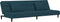 vidaXL - Slaapbank - 2-zits - met - 2 - kussens - fluweel - blauw