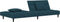 vidaXL - Slaapbank - 2-zits - met - 2 - kussens - fluweel - blauw