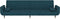 vidaXL - Slaapbank - 2-zits - met - 2 - kussens - fluweel - blauw