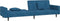 vidaXL - Slaapbank - 2-zits - met - 2 - kussens - fluweel - blauw