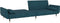 vidaXL - Slaapbank - 2-zits - met - 2 - kussens - fluweel - blauw