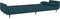 vidaXL - Slaapbank - 2-zits - met - 2 - kussens - fluweel - blauw