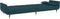 vidaXL - Slaapbank - 2-zits - met - 2 - kussens - fluweel - blauw