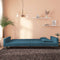 vidaXL - Slaapbank - 2-zits - met - 2 - kussens - fluweel - blauw