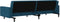 vidaXL - Slaapbank - 2-zits - met - 2 - kussens - fluweel - blauw