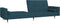 vidaXL - Slaapbank - 2-zits - met - 2 - kussens - fluweel - blauw