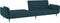 vidaXL - Slaapbank - 2-zits - met - 2 - kussens - fluweel - blauw