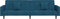 vidaXL - Slaapbank - 2-zits - met - 2 - kussens - fluweel - blauw