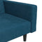vidaXL - Slaapbank - 2-zits - met - 2 - kussens - fluweel - blauw