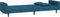 vidaXL - Slaapbank - 2-zits - met - 2 - kussens - fluweel - blauw