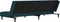 vidaXL - Slaapbank - 2-zits - met - 2 - kussens - fluweel - blauw