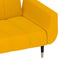 vidaXL - Slaapbank - 2-zits - met - 2 - kussens - fluweel - geel