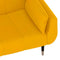 vidaXL - Slaapbank - 2-zits - met - 2 - kussens - fluweel - geel