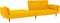 vidaXL - Slaapbank - 2-zits - met - 2 - kussens - fluweel - geel