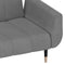 vidaXL - Slaapbank - 2-zits - met - 2 - kussens - fluweel - lichtgrijs