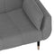 vidaXL - Slaapbank - 2-zits - met - 2 - kussens - fluweel - lichtgrijs