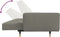 vidaXL - Slaapbank - 2-zits - met - 2 - kussens - fluweel - lichtgrijs