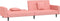 vidaXL - Slaapbank - 2-zits - met - 2 - kussens - fluweel - roze