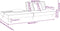 vidaXL - Slaapbank - 2-zits - met - 2 - kussens - fluweel - roze