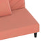 vidaXL - Slaapbank - 2-zits - met - 2 - kussens - fluweel - roze