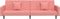 vidaXL - Slaapbank - 2-zits - met - 2 - kussens - fluweel - roze