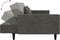 vidaXL - Slaapbank - 2-zits - met - 2 - kussens - fluweel - donkergrijs