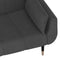 vidaXL - Slaapbank - 2-zits - met - 2 - kussens - fluweel - donkergrijs