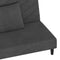 vidaXL - Slaapbank - 2-zits - met - 2 - kussens - fluweel - donkergrijs