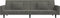 vidaXL - Slaapbank - 2-zits - met - 2 - kussens - fluweel - donkergrijs