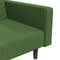 vidaXL - Slaapbank - 2-zits - met - 2 - kussens - fluweel - donkergroen