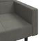 vidaXL - Slaapbank - 2-zits - met - 2 - kussens - fluweel - donkergrijs
