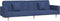 vidaXL - Slaapbank - 2-zits - met - 2 - kussens - stof - blauw