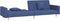 vidaXL - Slaapbank - 2-zits - met - 2 - kussens - stof - blauw
