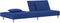 vidaXL - Slaapbank - 2-zits - met - 2 - kussens - stof - blauw