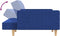 vidaXL - Slaapbank - 2-zits - met - 2 - kussens - stof - blauw