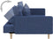 vidaXL - Slaapbank - 2-zits - met - 2 - kussens - stof - blauw