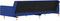 vidaXL - Slaapbank - 2-zits - met - 2 - kussens - stof - blauw