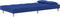 vidaXL - Slaapbank - 2-zits - met - 2 - kussens - stof - blauw