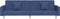 vidaXL - Slaapbank - 2-zits - met - 2 - kussens - stof - blauw